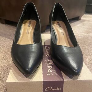 Clarks Women's Classic Black Heels